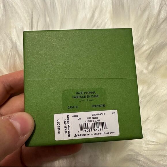 Kate Spade New York Lucky Charm Mother of Pearl Evil Eye Protection Necklace - Picture 8 of 8